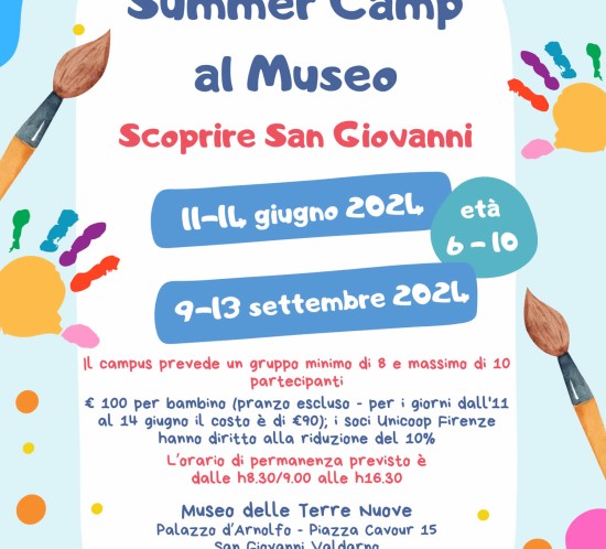 Summer camp al museo di San Giovanni Valdarno